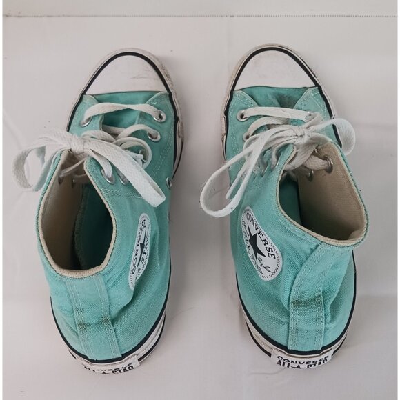 Converse All Star Hi-Top Sneakers Chuck Taylor Unisex Men 6/ Women 7 Turquoise - Picture 6 of 13